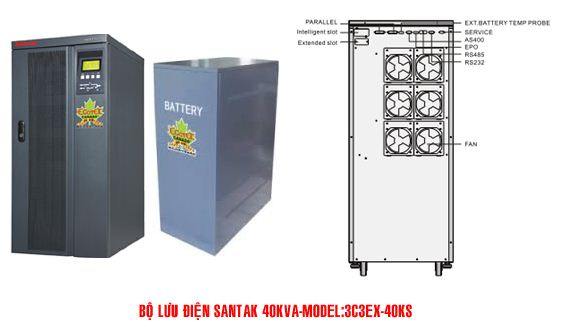 Bộ lưu điện UPS SANTAK 3C3-EX 40KS - dienmaytoanthang.com